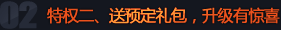 特权二、送预定礼包，升级有惊喜